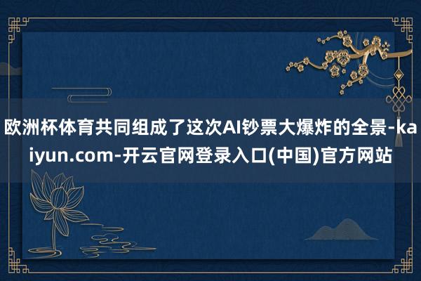欧洲杯体育共同组成了这次AI钞票大爆炸的全景-kaiyun.com-开云官网登录入口(中国)官方网站