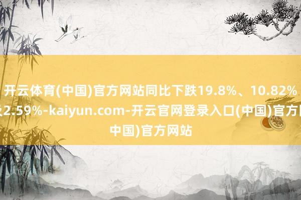 开云体育(中国)官方网站同比下跌19.8%、10.82%以及2.59%-kaiyun.com-开云官网登录入口(中国)官方网站