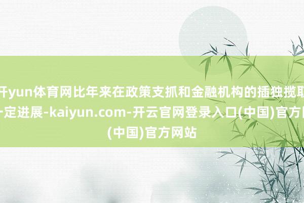 开yun体育网比年来在政策支抓和金融机构的插独揽取得一定进展-kaiyun.com-开云官网登录入口(中国)官方网站