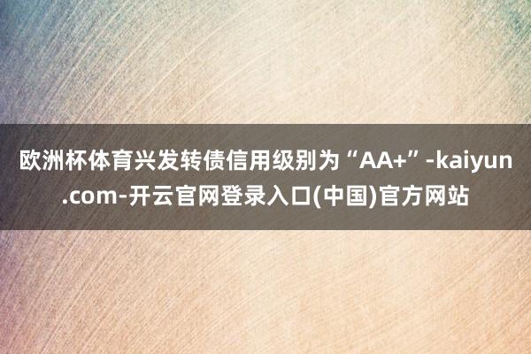 欧洲杯体育兴发转债信用级别为“AA+”-kaiyun.com-开云官网登录入口(中国)官方网站
